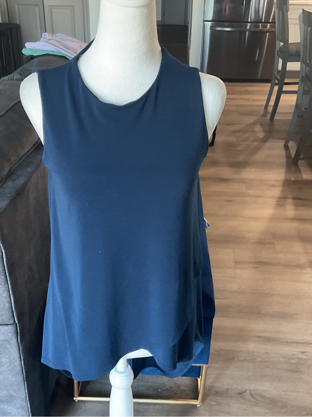 Express Navy Sleeveless Tank Top - Scoop Neck